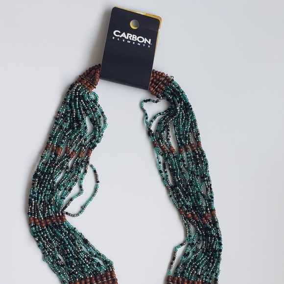 Carbon Elements Beaded Necklace NWT - Picture 2 of 4